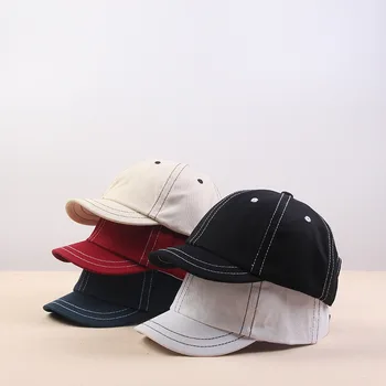 Висококачествени мъжки памучен градинска бейзболна шапка с къси полета възстановяване на предишното положение, модерни спортни шапки с възможност за регулиране на кора за мъже и жени, шапка