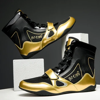 Лека борцовская обувки, дишаща мрежа спортни обувки за бокс, мъже и жени, професионални спортни обувки за тренировки по борба