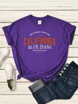 Празнична време В Лос Анджелис, Калифорния, 1987, Женска Тениска, Летни Ежедневни Тениски, Градинска Облекло в стил Хип-Хоп, Качествена Мека Тениска