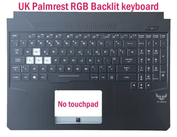 Британската клавиатура с поставка за ръце с RGB подсветка за ASUS FX505D FX505DY FX505DD FX505DT FX505DU