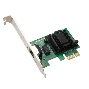 За 1225 Gigabit мрежов адаптер PCI-E X1 Карта Тенис на Сървъра на мрежовия адаптер на 1000 Мв