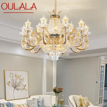 Европейската подвесная полилей OULALA, луксозен кристален led окачен лампа, модерен за дома, хол, трапезария, спалня, декор