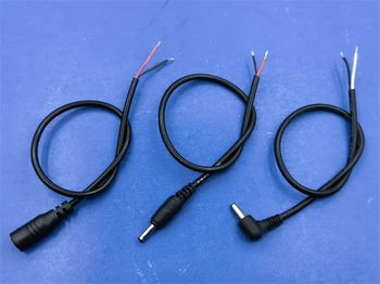 10 бр./лот, конектор dc 3,5*1,35 мм, захранващ кабел, 3,5 х 1,35 мм, женски/мъжки адаптер за постоянен ток, разделанный кабел за led/мониторинг на 30 см