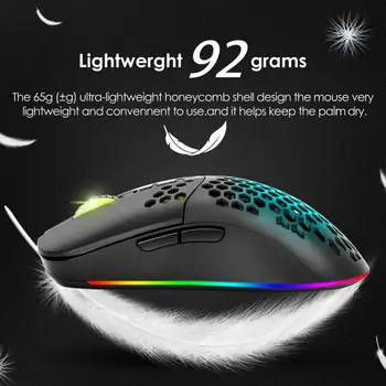 Стилна детска мишка с три режима, акумулаторна RGB осветление, 2,4 G, 6 бутона, Bluetooth-съвместима мишка, мишки